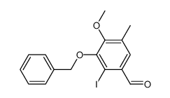 3-(benzyloxy)-2-iodo-4-methoxy-5-methylbenzaldehyde Structure