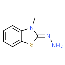 3-methyl-2-benzothiazolone hydrazone结构式