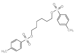 1-methyl-4-[6-(4-methylphenyl)sulfonyloxyhexoxysulfonyl]benzene structure