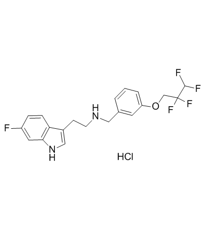 N-[2-(6-氟-1H-吲哚-3-基)乙基]-3-(2,2,3,3-四氟丙氧基)苄基胺单盐酸盐图片