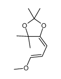 5-(3-methoxyprop-2-enylidene)-2,2,4,4-tetramethyl-1,3-dioxolane Structure