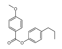 (4-propylphenyl) 4-methoxybenzoate结构式