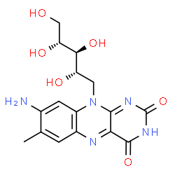 8-Amino-8-Demethylriboflavin structure