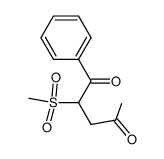2-(methylsulfonyl)-1-phenylpentane-1,4-dione结构式