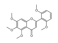 2-(2,6-dimethoxyphenyl)-5,6,7-trimethoxychromen-4-one Structure
