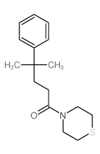 4-methyl-4-phenyl-1-thiomorpholin-4-yl-pentan-1-one结构式