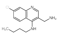 N-(3-(aminomethyl)-7-chloro-4-quinolinyl)-N-butylamine Structure