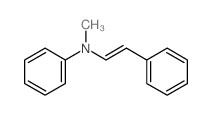 Benzenamine, N-methyl-N-(2-phenylethenyl)-结构式