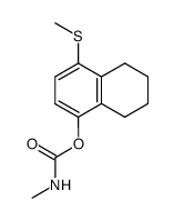 4-methylmercapto-5,6,7,8-tetrahydro-1-naphthyl N-methylcarbamate结构式