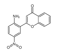 2-(2-amino-5-nitrophenyl)chromen-4-one结构式
