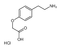 2-(4-(2-AMINOETHYL)PHENOXY)ACETIC ACID HYDROCHLORIDE结构式