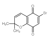 6-BROMO-2,2-DIMETHYL-2H-CHROMENE-5,8-DIONE结构式