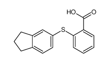 2-(2,3-dihydro-1H-inden-5-ylsulfanyl)benzoic acid Structure