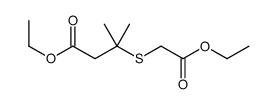 ethyl 3-(2-ethoxy-2-oxoethyl)sulfanyl-3-methylbutanoate结构式