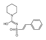 N-(2-phenylethenylsulfonyl)piperidine-1-carboxamide Structure