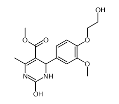 methyl 4-[4-(2-hydroxyethoxy)-3-methoxyphenyl]-6-methyl-2-oxo-3,4-dihydro-1H-pyrimidine-5-carboxylate结构式