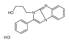 3-(2-phenylimidazo[1,2-a]benzimidazol-3-yl)propan-1-ol,hydrochloride Structure