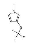 1-methyl-3-trifluoromethylsulfanyl-pyrrole结构式
