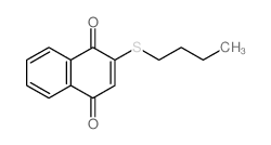 2-(1-硫代丁基)-1,4-萘醌结构式