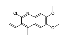 2-chloro-3-ethenyl-6,7-dimethoxy-4-methylquinoline结构式