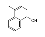 Benzenemethanol, 2-(1-methyl-1-propenyl)- (9CI) structure