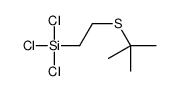 2-tert-butylsulfanylethyl(trichloro)silane结构式