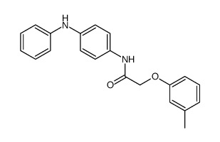 N-(4-anilinophenyl)-2-(3-methylphenoxy)acetamide Structure