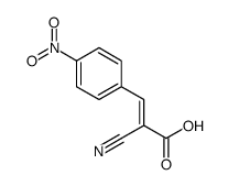 2-cyano-3-(4-nitrophenyl)prop-2-enoic acid Structure