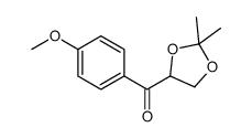 (2,2-dimethyl-1,3-dioxolan-4-yl)-(4-methoxyphenyl)methanone Structure