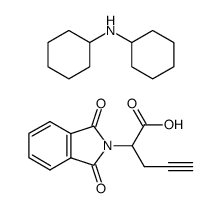 2-(1,3-Dioxo-1,3-dihydro-isoindol-2-yl)-pent-4-ynoic acid; compound with dicyclohexyl-amine Structure