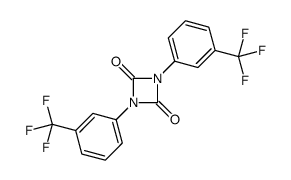 1,3-bis[3-(trifluoromethyl)phenyl]-1,3-diazetidine-2,4-dione Structure