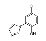 4-chloro-2-imidazol-1-ylphenol结构式