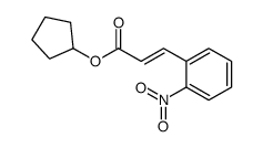 cyclopentyl 3-(2-nitrophenyl)prop-2-enoate结构式