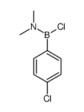 N-[chloro-(4-chlorophenyl)boranyl]-N-methylmethanamine结构式