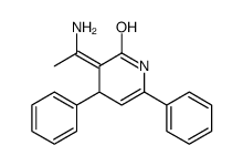 3-(1-aminoethylidene)-4,6-diphenyl-1,4-dihydropyridin-2-one结构式