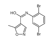 N-(2,5-dibromophenyl)-5-methyl-1,2-oxazole-4-carboxamide结构式