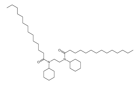 N-cyclohexyl-N-[2-[cyclohexyl(tetradecanoyl)amino]ethyl]tetradecanamide Structure