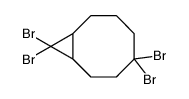 5,5,9,9-tetrabromobicyclo[6.1.0]nonane结构式