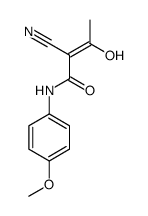 2-cyano-3-hydroxy-N-(4-methoxyphenyl)but-2-enamide结构式