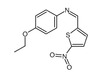 N-(4-ethoxyphenyl)-1-(5-nitrothiophen-2-yl)methanimine Structure