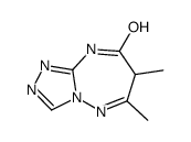 6,7-dimethyl-1,7-dihydro-[1,2,4]triazolo[4,3-b][1,2,4]triazepin-8-one结构式