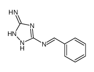 3-(benzylideneamino)-1H-1,2,4-triazol-5-amine结构式