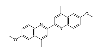 6-methoxy-2-(6-methoxy-4-methylquinolin-2-yl)-4-methylquinoline结构式