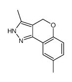 3,8-dimethyl-2,4-dihydrochromeno[4,3-c]pyrazole结构式