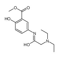 methyl 5-[[2-(diethylamino)acetyl]amino]-2-hydroxybenzoate结构式