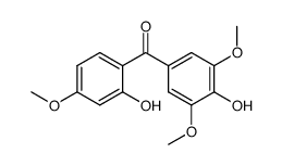 2,4'-Dihydroxy-3',4,5'-trimethoxybenzophenon结构式