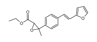 Ethyl (E)-3-[p-(β-2-Furylvinyl)phenyl]-2,3-epoxybutyrate结构式