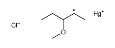 chloro(3-methoxypentan-2-yl)mercury Structure