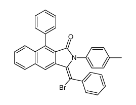 3-(α-Brombenzyliden)-2-p-tolyl-5,6-benzo-7-phenyl-phthalimidin Structure