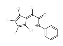Acetamide,2-chloro-N-phenyl-2-(2,3,4,5-tetrachloro-2,4-cyclopentadien-1-ylidene)-结构式